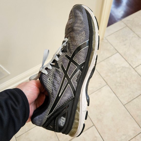 ASICS Men’s Gel Nimbus 20 Running Shoes, Gray/Black, Sz 13 - Picture 12 of 16